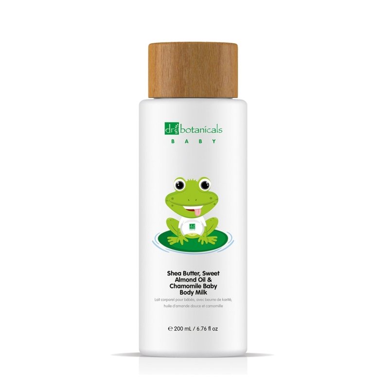 Sweet Almond Oil & Chamomile Baby Body Milk 200ml - Dr Botanicals